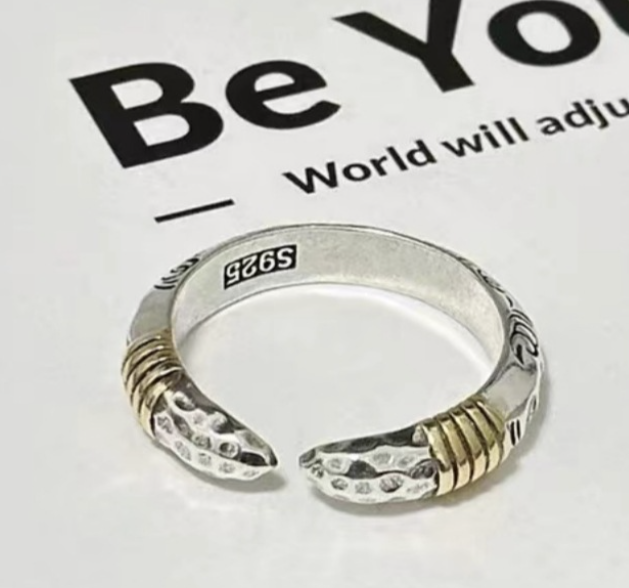 Vintage Thai Silver Aggressive Men's Ring
