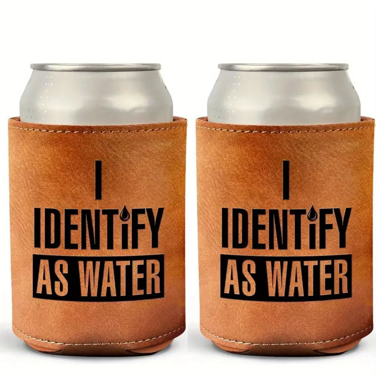 Dad Leather Can Cooler