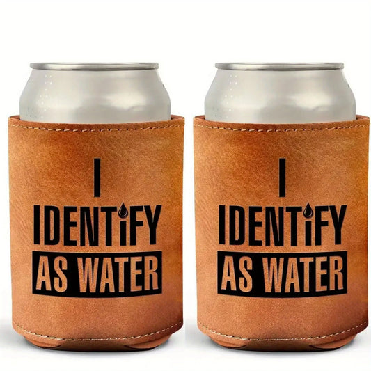 Dad Leather Can Cooler